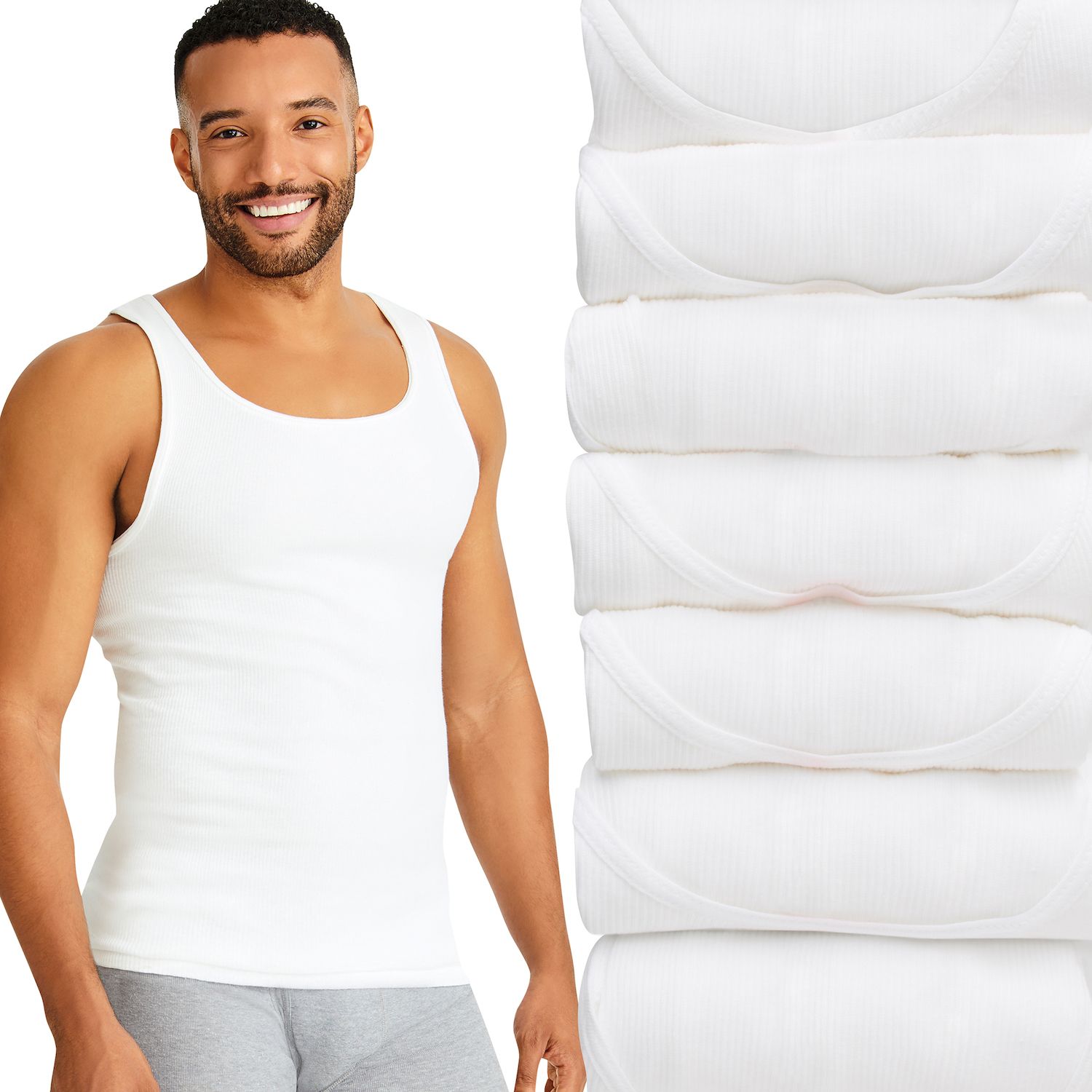 black hanes tank tops