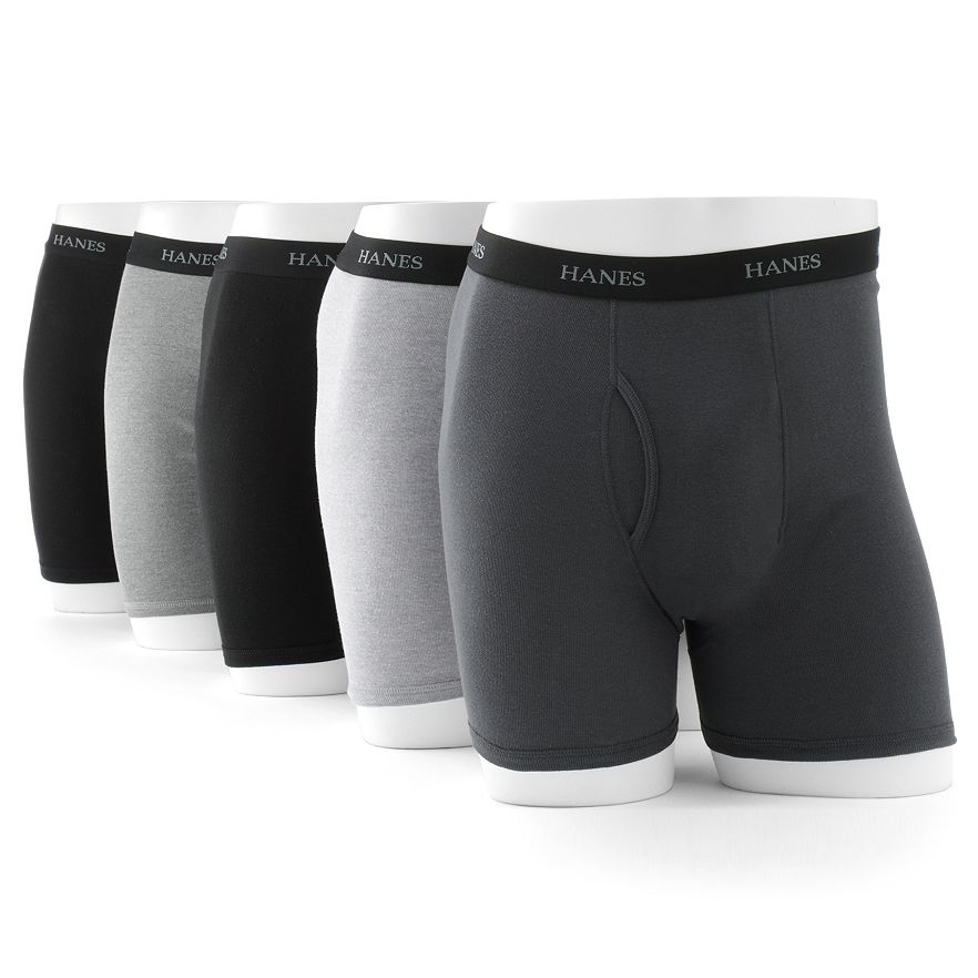Hanes Ultimate X-Temp Boxer Briefs 6-pack Assorted Black Men Clothing