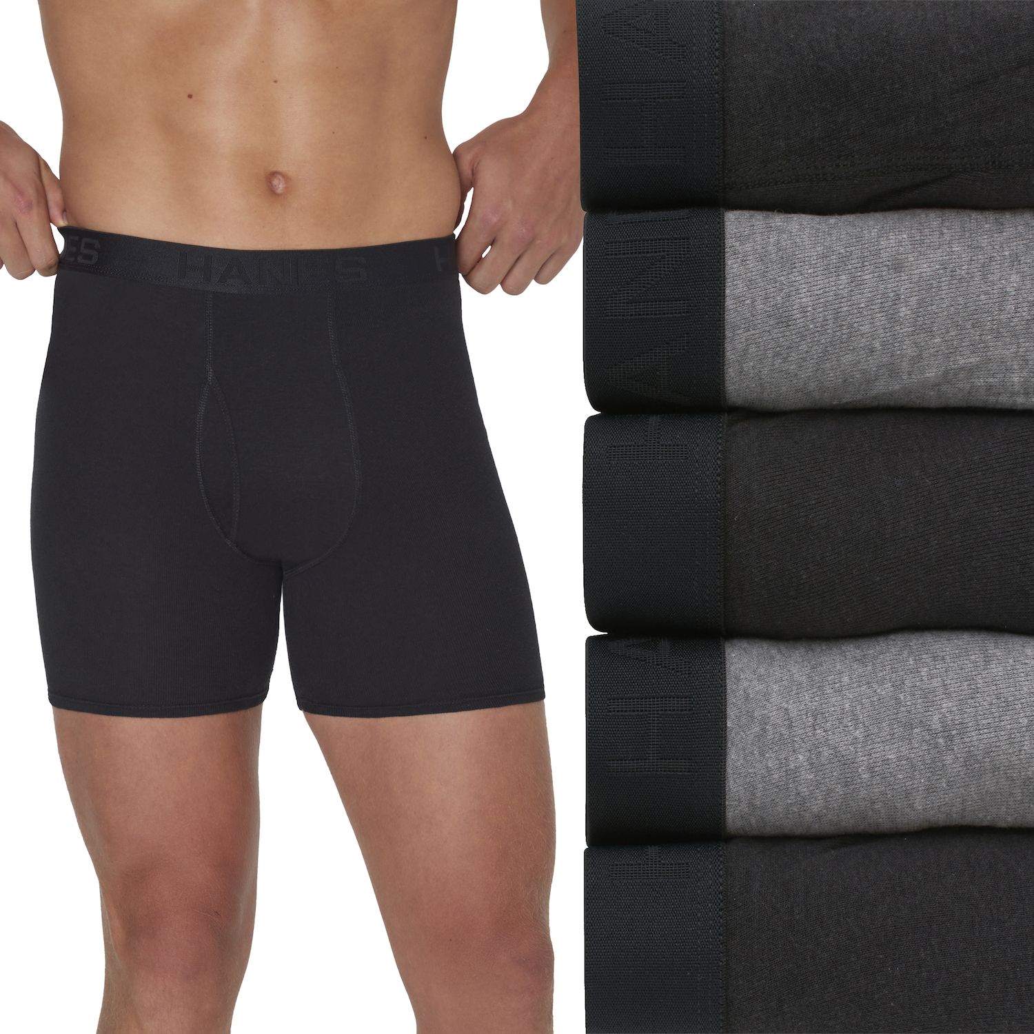 hanes 100 cotton boxers