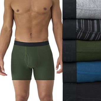 Men's Hanes® 5-Pack Ultimate Ringer Style Moisture-Wicking Boxer Brief Underwear