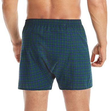 Men's Hanes Ultimate® 5-pack Plaid Woven Boxers