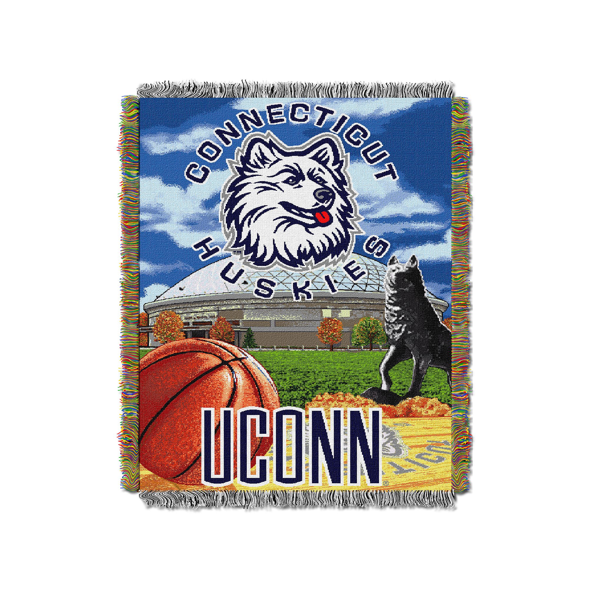 Connecticut Huskies Tapestry Throw by Northwest, Team