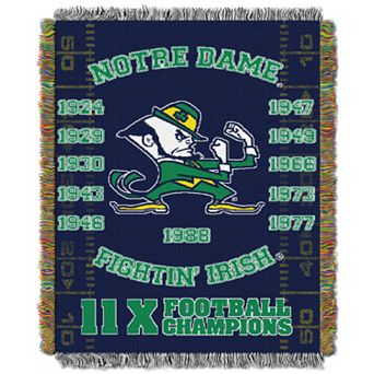 Notre Dame Fighting Irish Commemorative Throw by Northwest