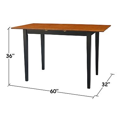 Butterfly Extension Two-Tone Counter-Height Dining Table