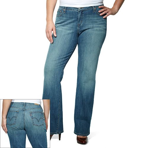 Plus Size Levi's Defined Waist Bootcut Jeans