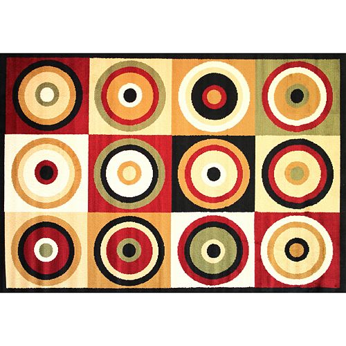 Infinity Home Dulcet Commerce Rings Rug – 2’7” x 3’11”