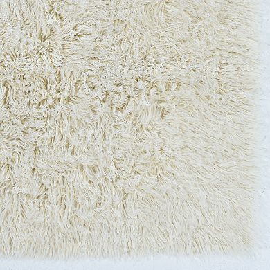 Linon New Flokati Natural Rug 2.4' X 4'