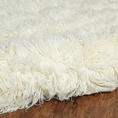 Linon New Flokati Natural Rug 2.4' X 4' 