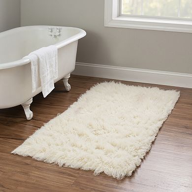Linon New Flokati Natural Rug 2.4' X 4'