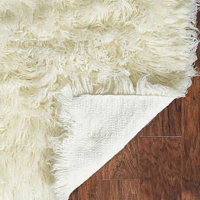Linon Flokati Runner Rug