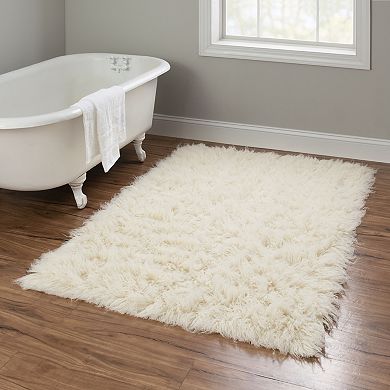 Linon New Flokati Natural Rug 3.6' X 5'