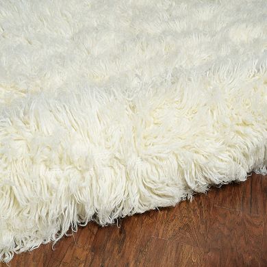 Linon New Flokati Natural Rug 5' X 8'