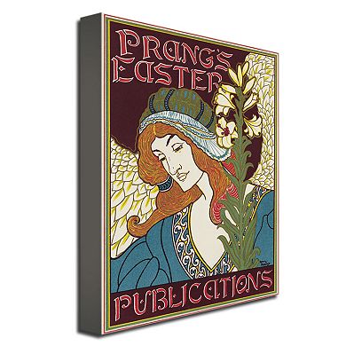 "Prang's Easters Publications, 1896" 18" x 24" Canvas Art by Louis Rhead