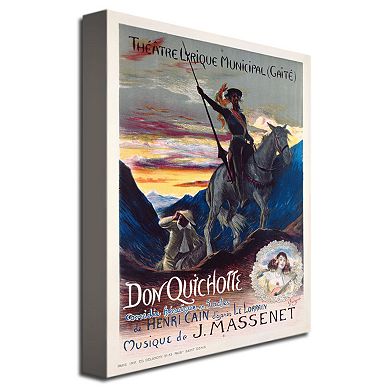 Don Quichotte, 1910 35'' x 47'' Canvas Art by Georges Rochegrosse