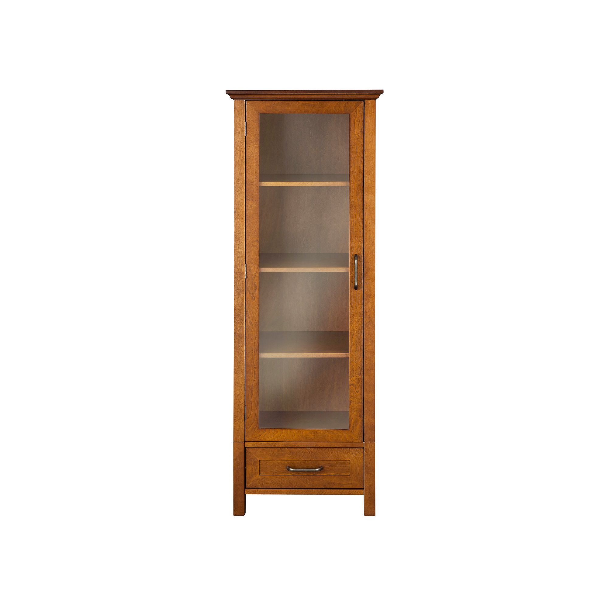 Elegant Home Fashions Amanda Large Linen Cabinet, Brown