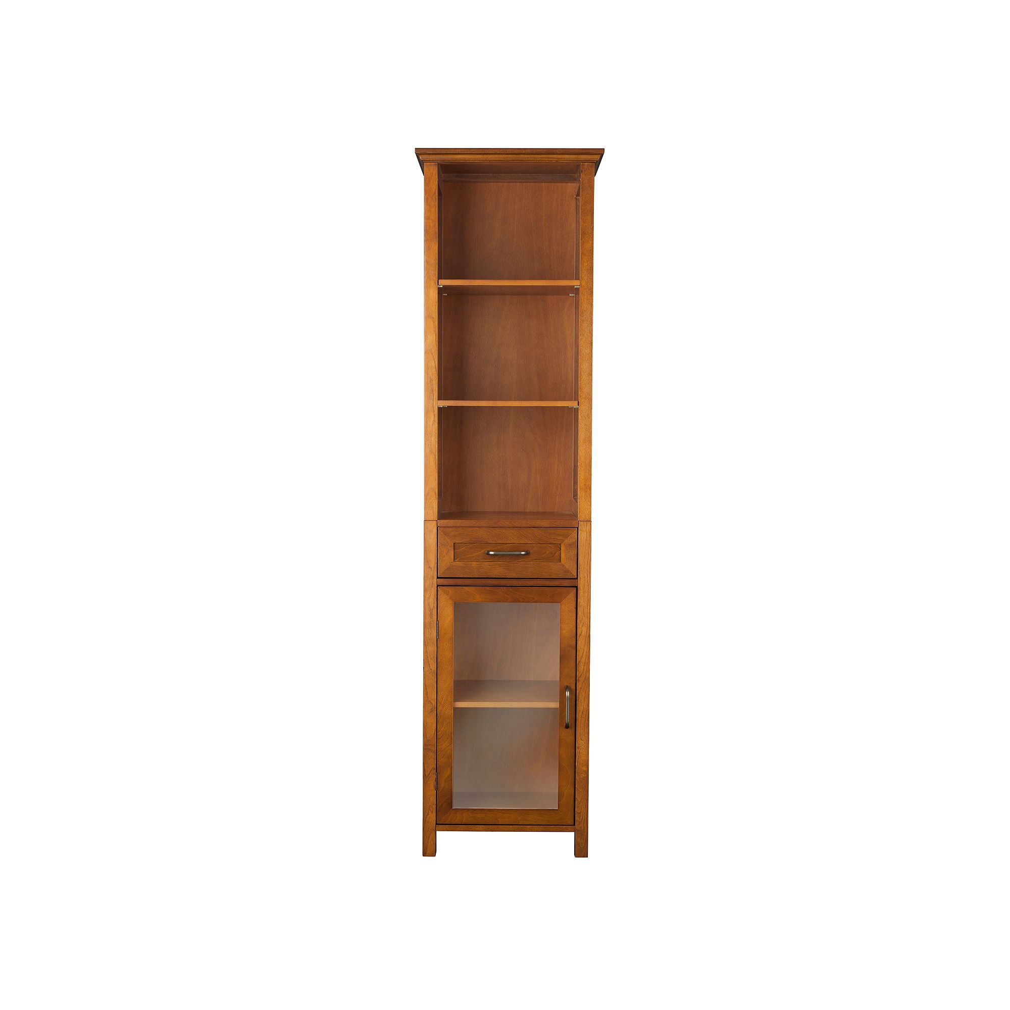 93894503 Elegant Home Fashions Amanda Linen Cabinet, Brown sku 93894503
