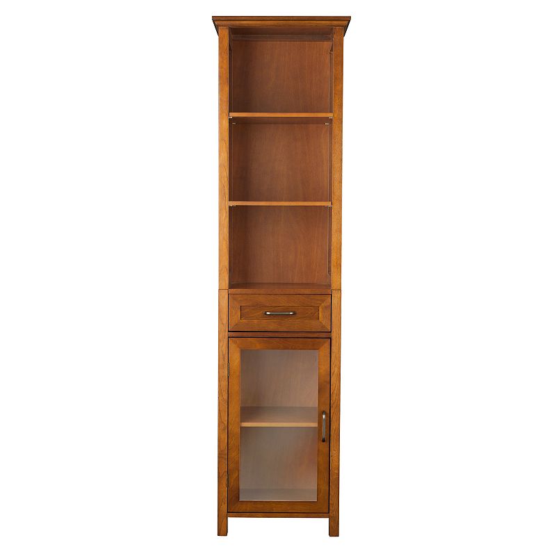 93894503 Elegant Home Fashions Amanda Linen Cabinet, Brown sku 93894503