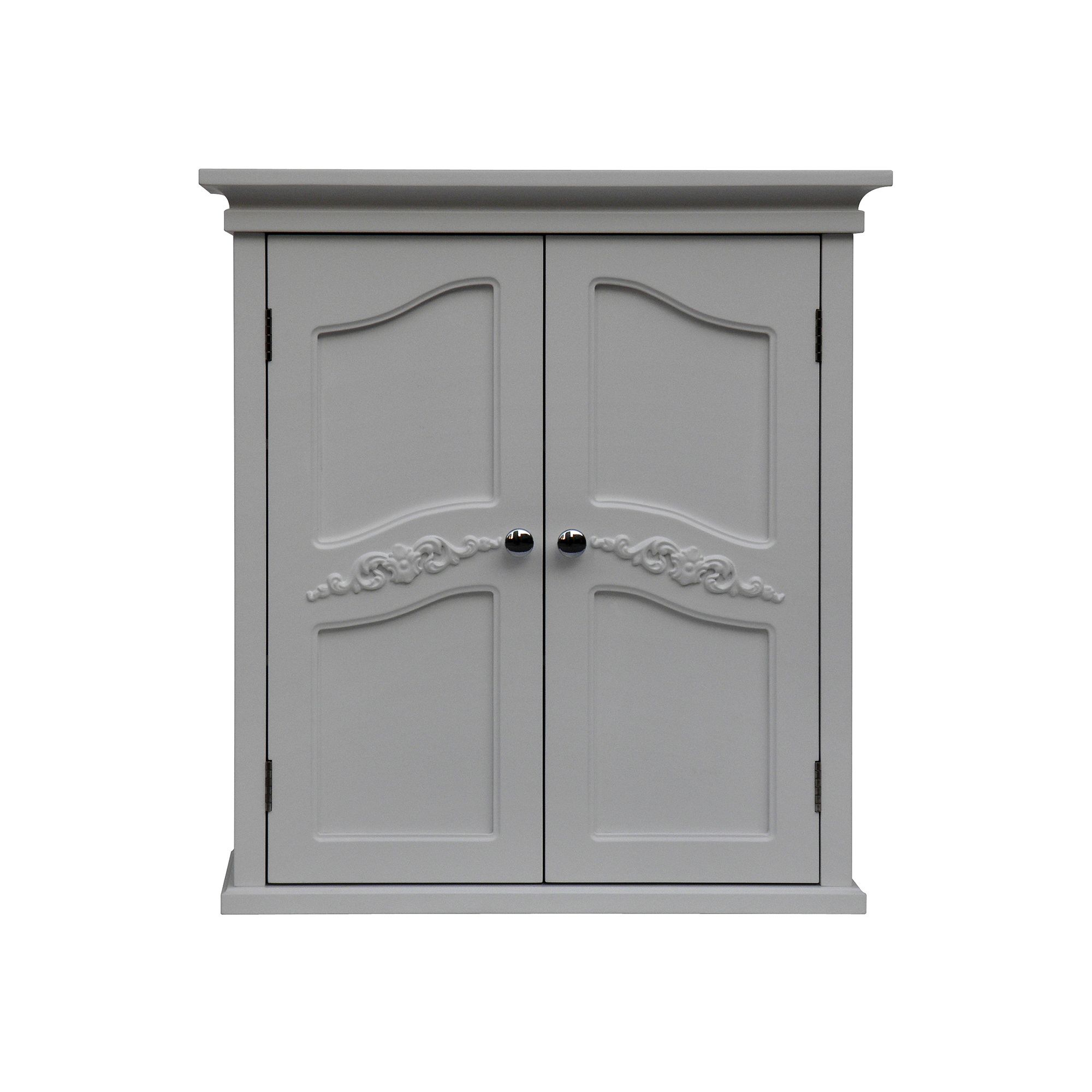 Elegant Home Fashions Vanessa Wall Cabinet, White