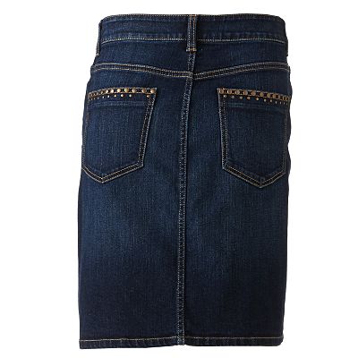 Kohls blue jean skirt hotsell