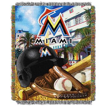 Miami Marlins Tapestry Throw by Northwest