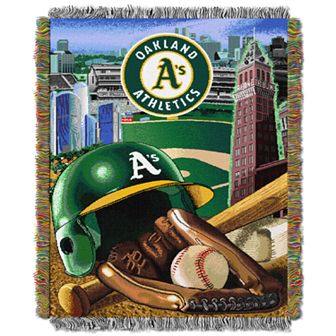 Oakland Athletics Tapestry Throw by Northwest