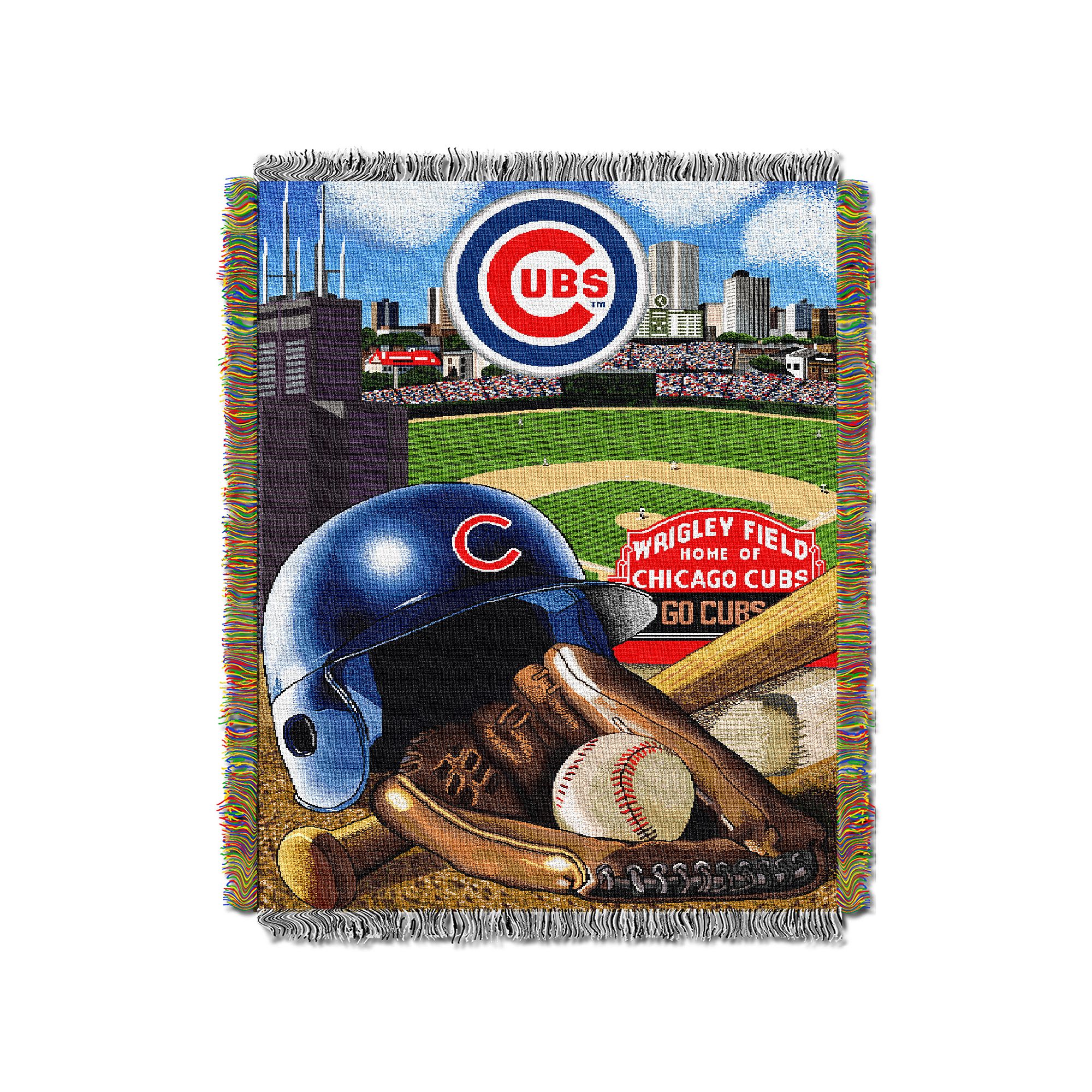 Chicago Cubs Tapestry Throw by Northwest, Team
