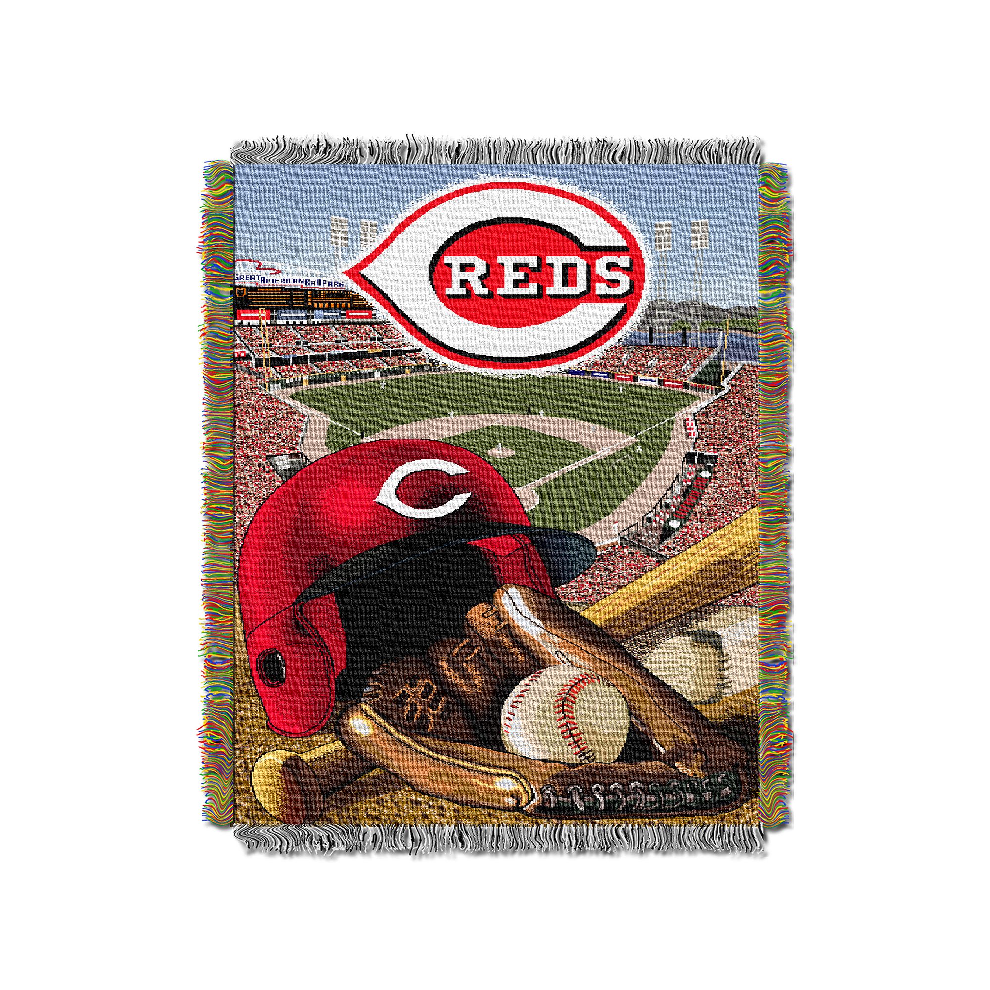 Cincinnati Reds Tapestry Throw by Northwest, Red Team