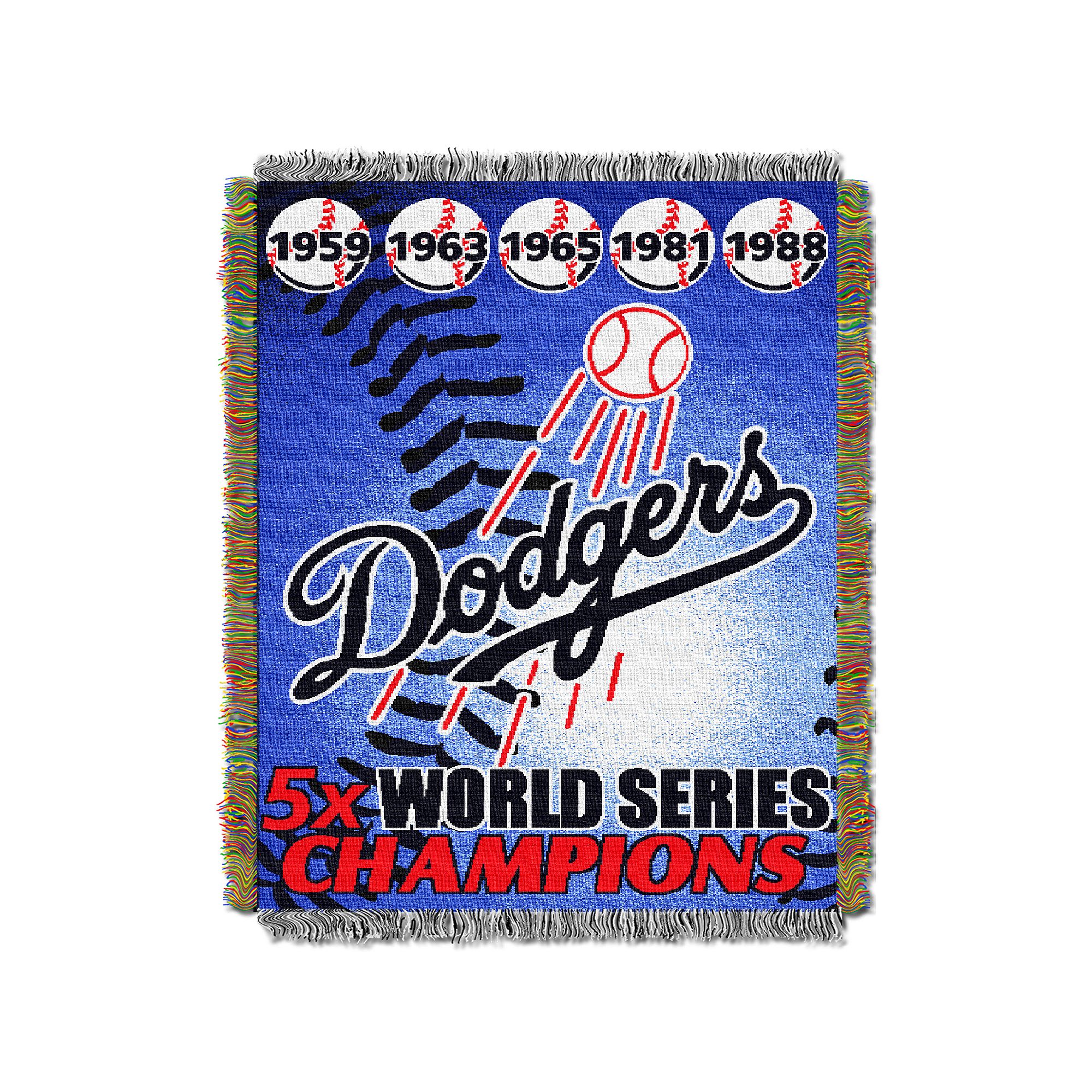 Los Angeles Dodgers Commemorative Throw by Northwest, Team