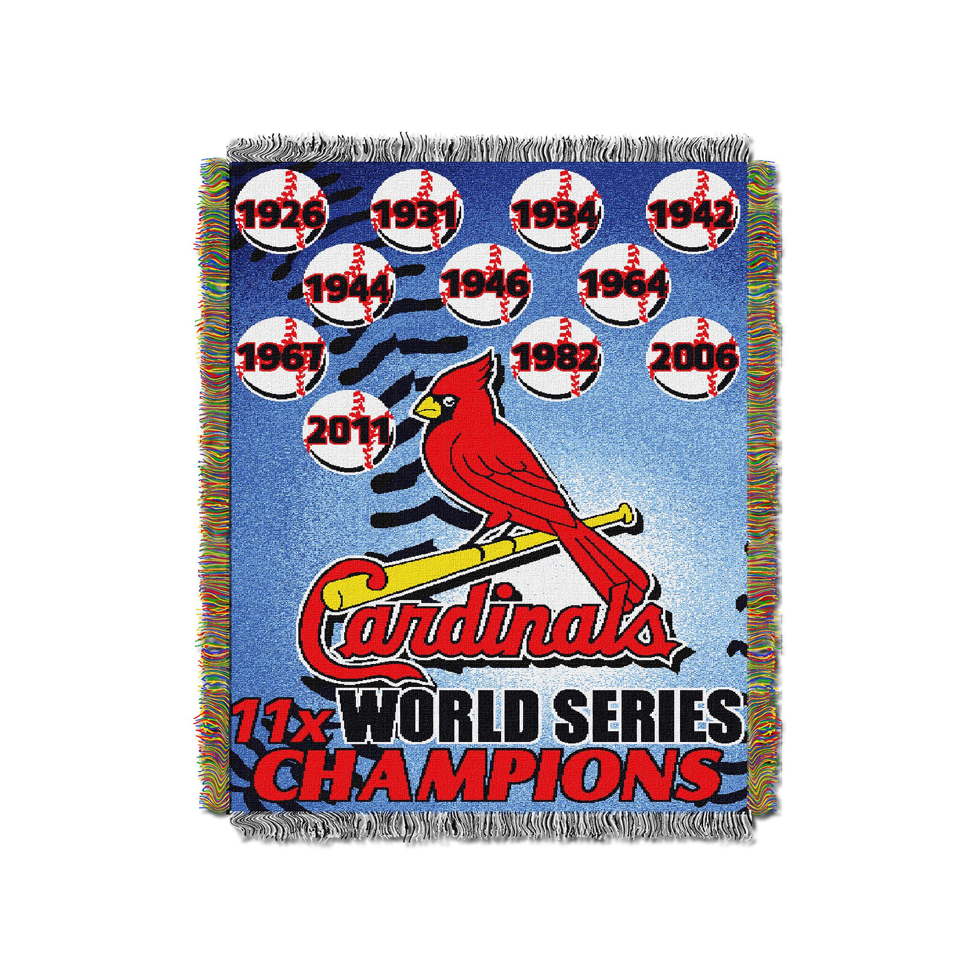 St. Louis Cardinals Commemorative Throw by Northwest, Team