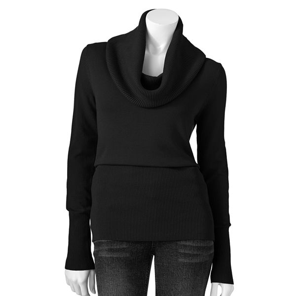 Women's Apt. 9® Cowlneck Ribbed Sweater