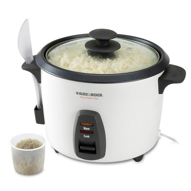 Black & Decker RC516 16-Cup Rice Cooker, White