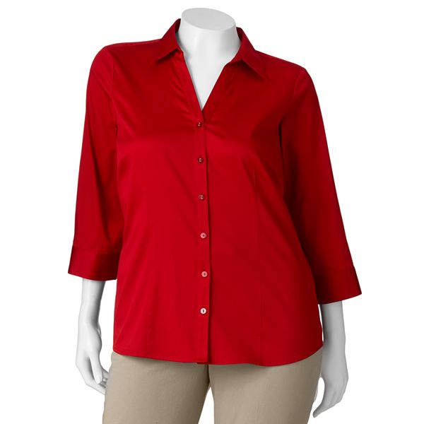 Plus Size 212 Collection Classic Shirt