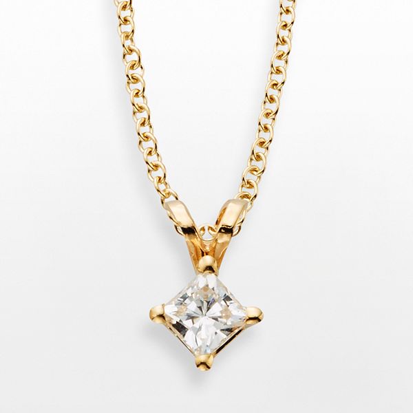 Kohl's diamond store pendant necklace