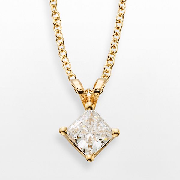 Kohl's diamond store pendant necklace