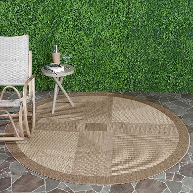 Safavieh Courtyard Square Indoor Outdoor Patio Rug - 2'7" x 5'