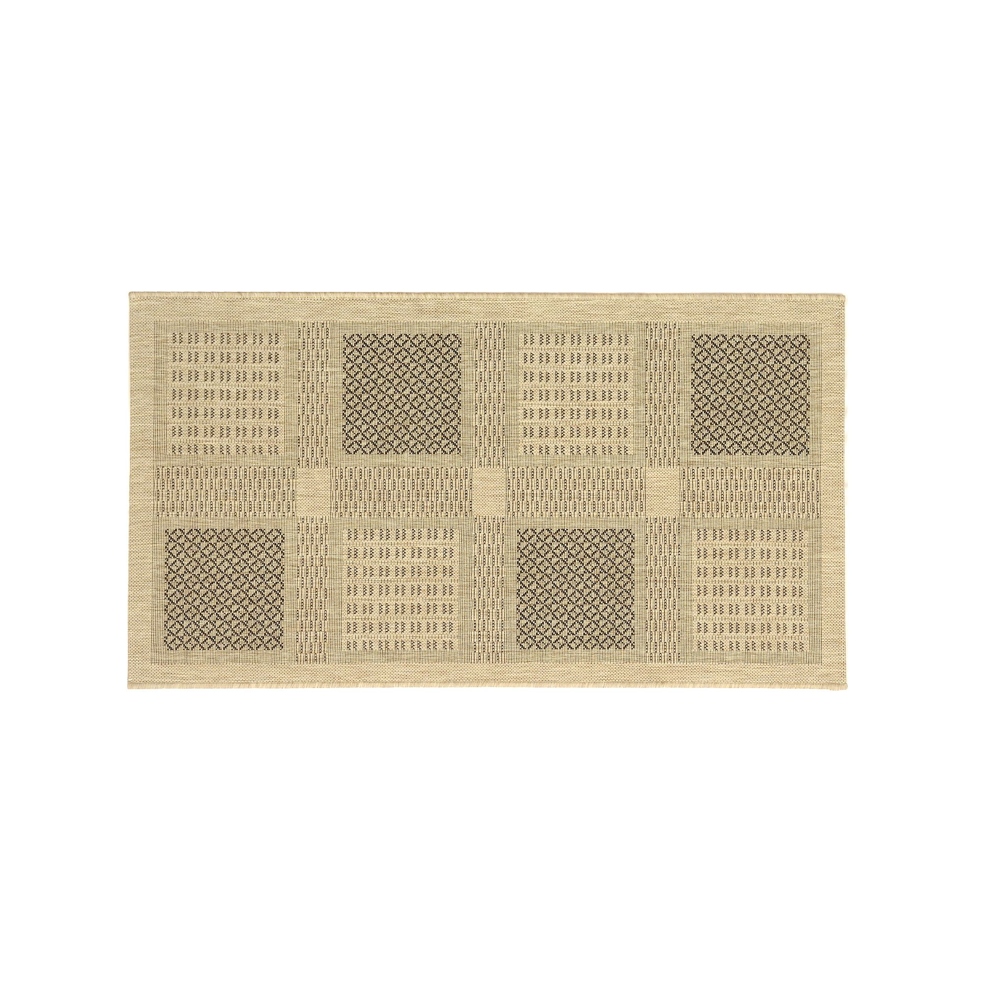 Safavieh Courtyard Square Indoor Outdoor Patio Rug - 27 x 5, Sand Blac
