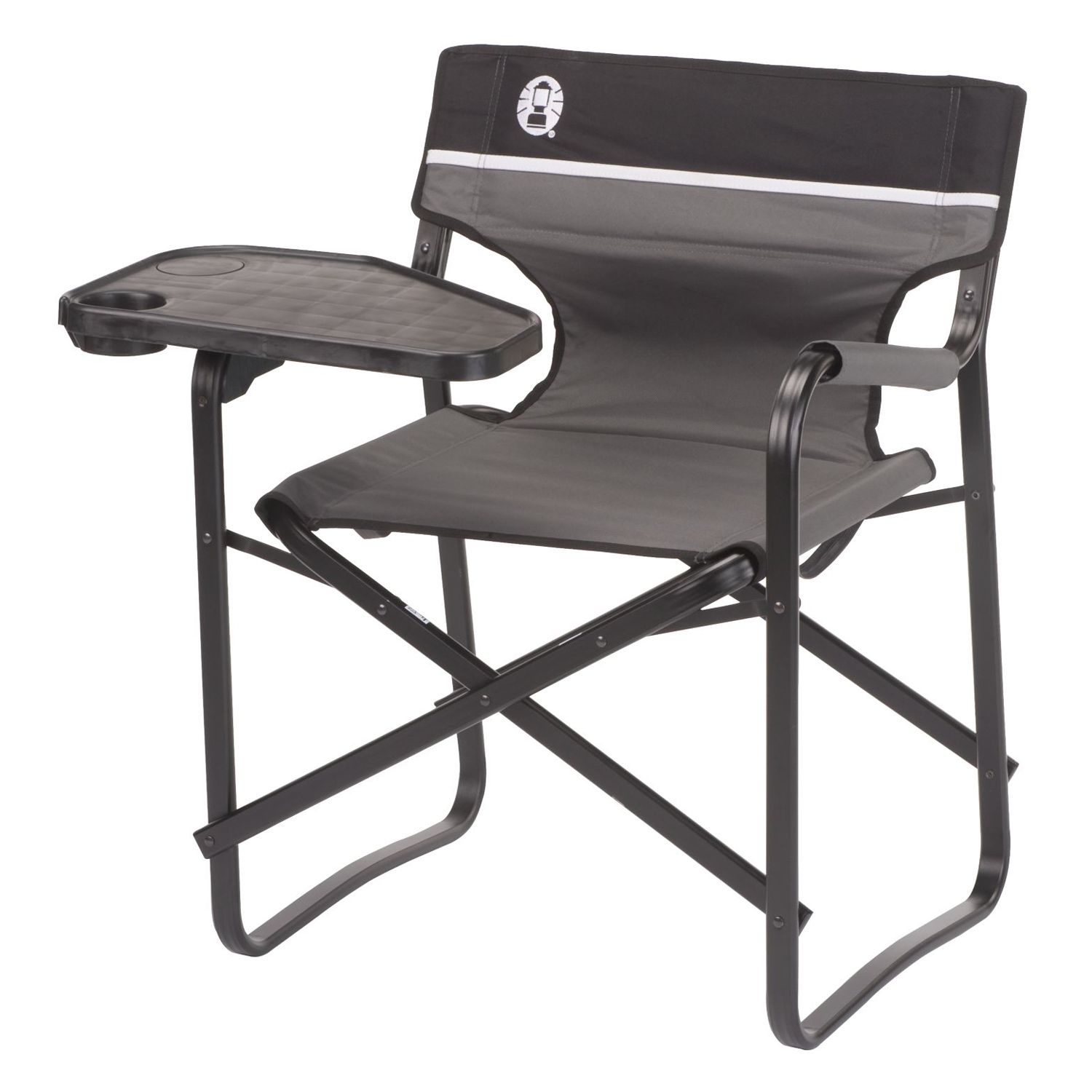 coleman portable deck chair with side table