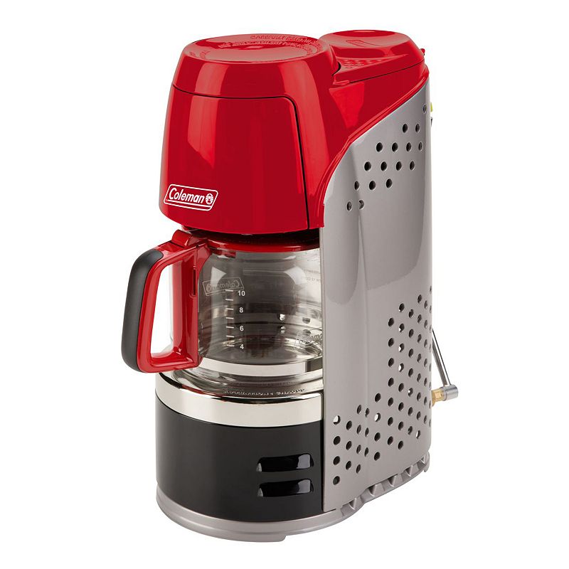 Coleman QuikPot Portable Propane Coffee Maker  Red