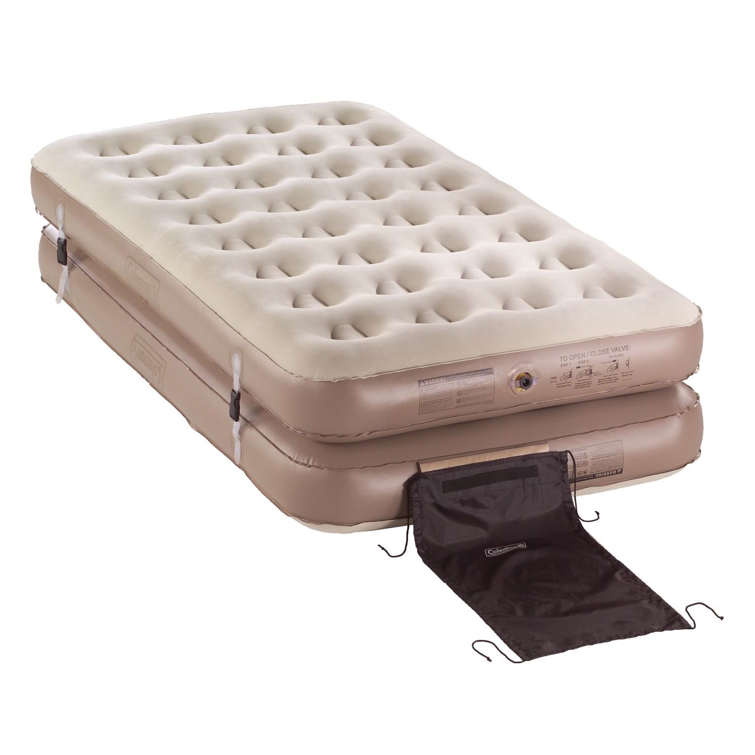 coleman quickbed cot size air bed