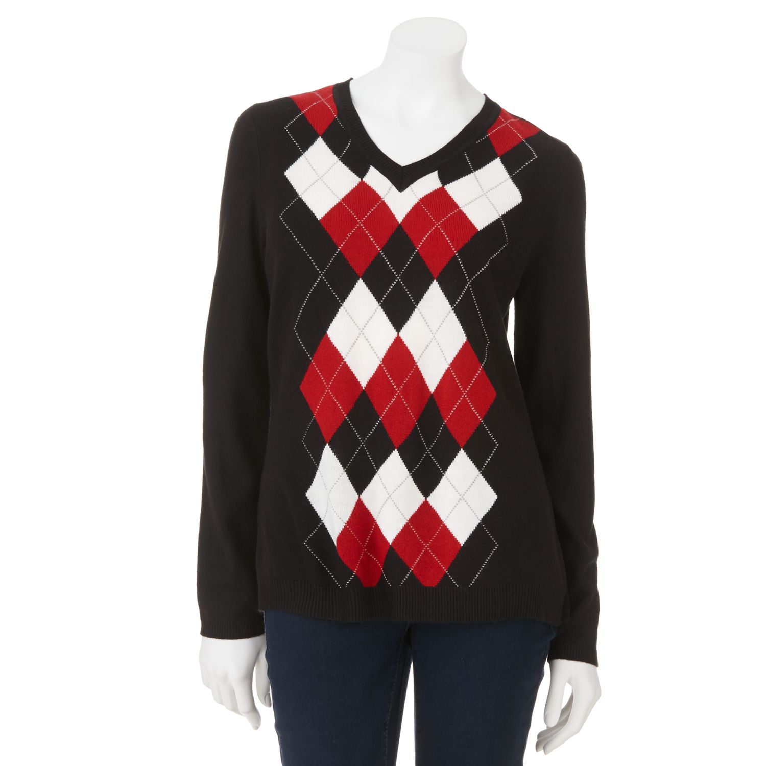 argyle sweater womens