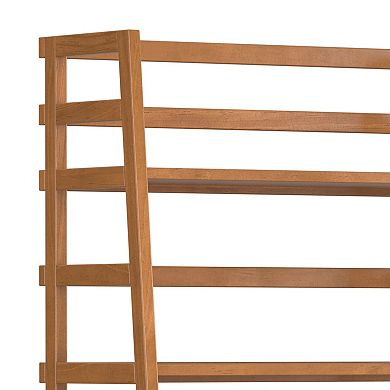 Simpli Home Acadian Ladder 5-Shelf Bookcase