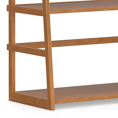 Simpli Home Acadian Ladder 5-Shelf Bookcase