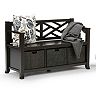 Simpli Home Adrien Entryway Storage Bench