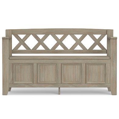 Simpli Home Amherst Entryway Storage Bench