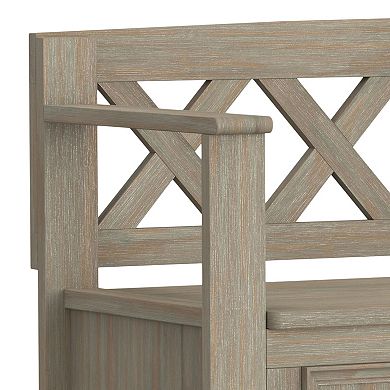 Simpli Home Amherst Entryway Storage Bench