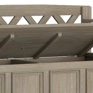 Simpli Home Amherst Entryway Storage Bench