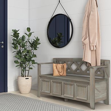 Simpli Home Amherst Entryway Storage Bench