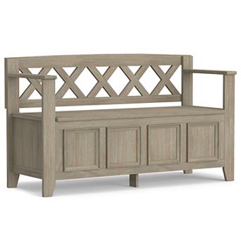Simpli Home Amherst Entryway Storage Bench