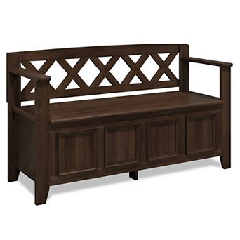 Simpli Home Amherst Entryway Storage Bench