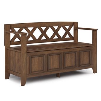 Simpli Home Amherst Entryway Storage Bench
